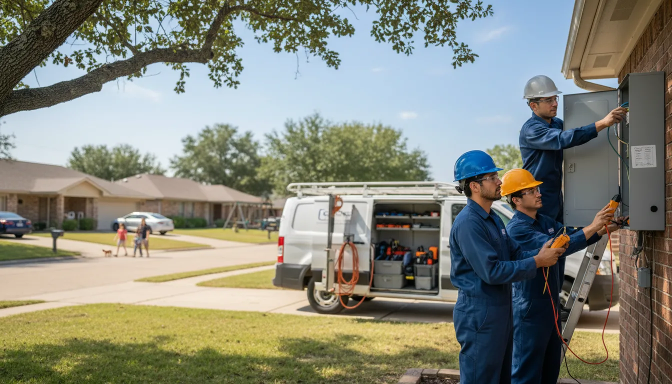 Certified electrician providing emergency electrical services in Scranton, IA